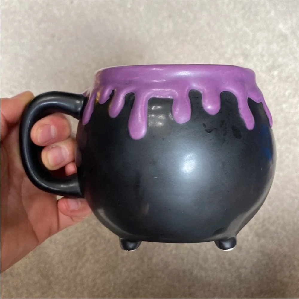 Rae Dunn Witch's Brew Black Potion Cauldron Mug